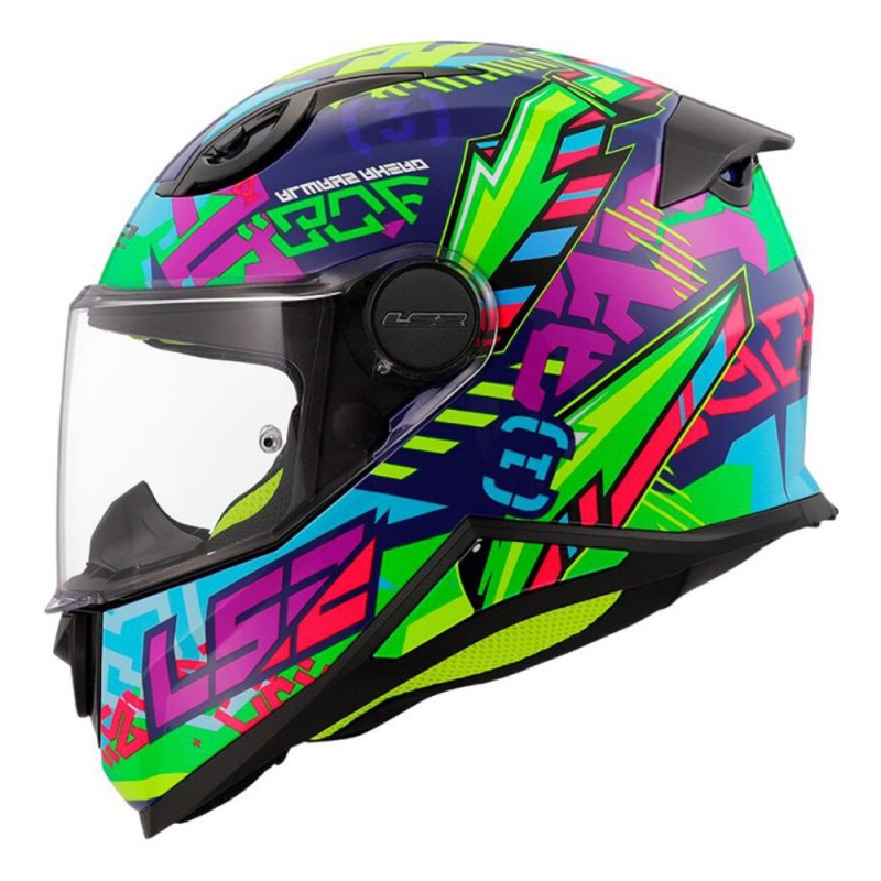 Casco LS2 FF812 Infantil Svent Azul Verde image_1