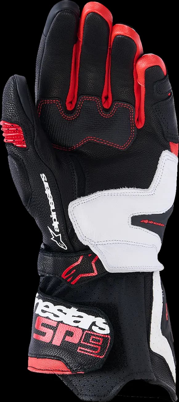 Guantes Alpinestars SP-9 Negro Blanco Rojo Guantes Alpinestars SP-9 Negro Blanco Rojo
