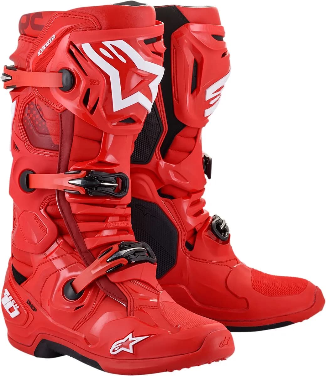 Botas Alpinestars Tech 10 Rojo Blanco image_1