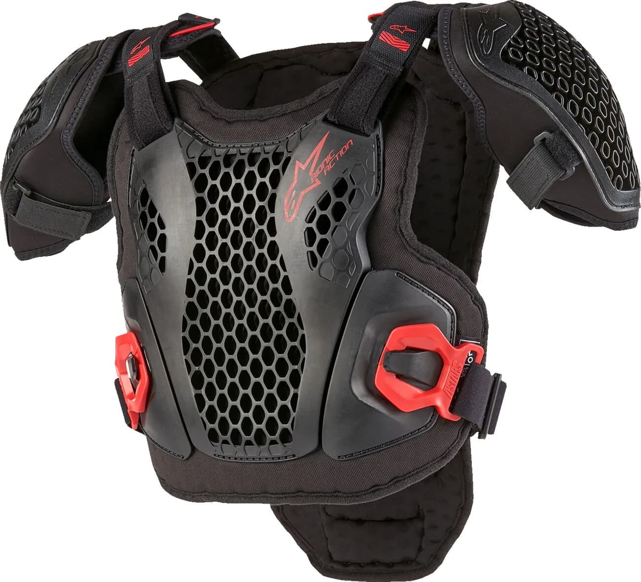 Peto Protector Alpinestars Bionic Action Niño Negro Rojo (Clonado) image_1