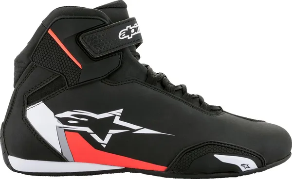 Botas Alpinestars Sektor Negro Blanco Rojo - 25155 Botas Alpinestars Sektor Negro Blanco Rojo - 25155