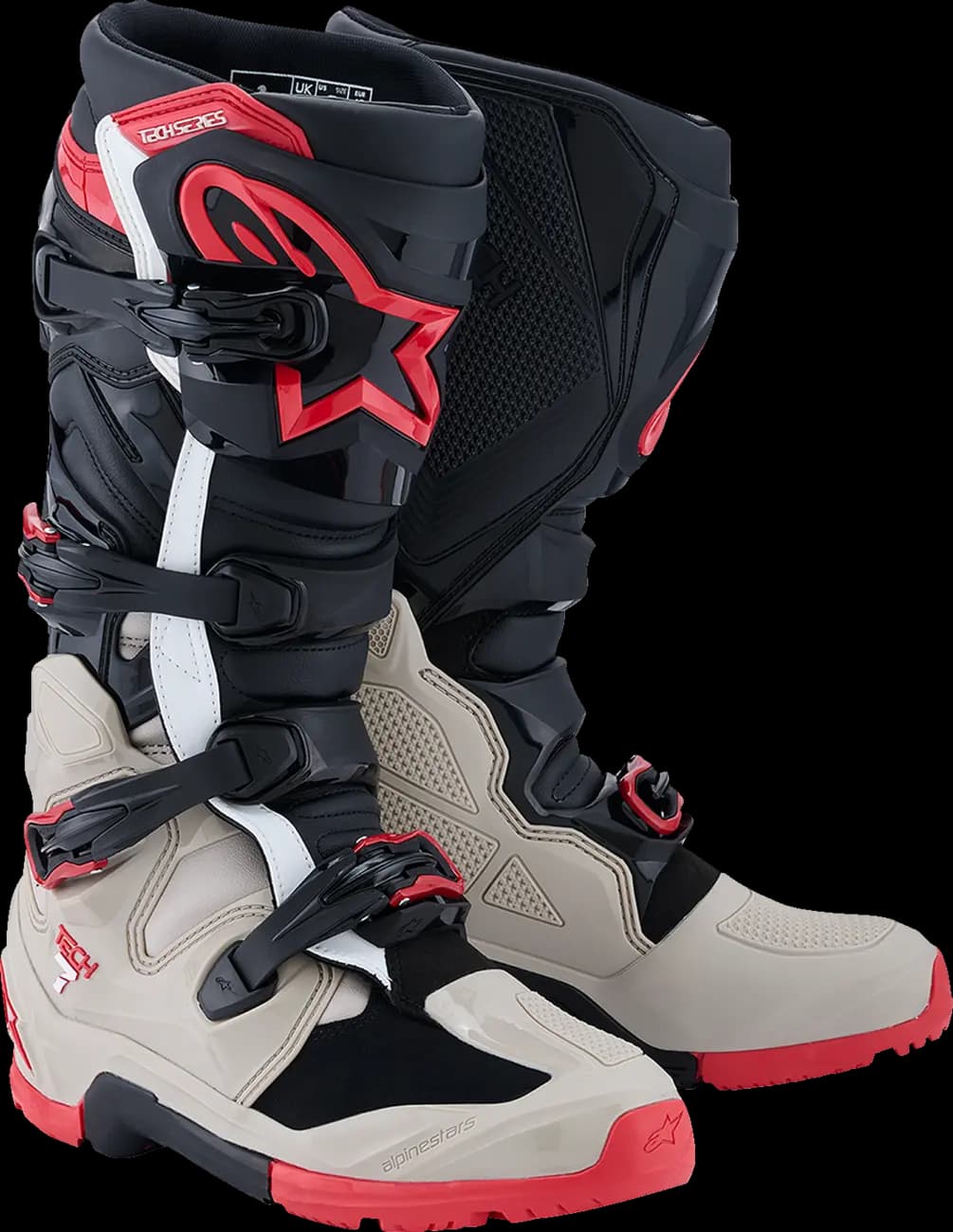 Botas Alpinestars Tech 7 Enduro Negro Gris Rojo 2010426-1903 image_1