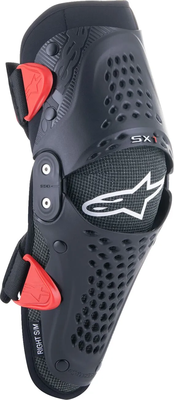Rodilleras Infantiles Alpinestars SX-1 Negro Rojo image_1
