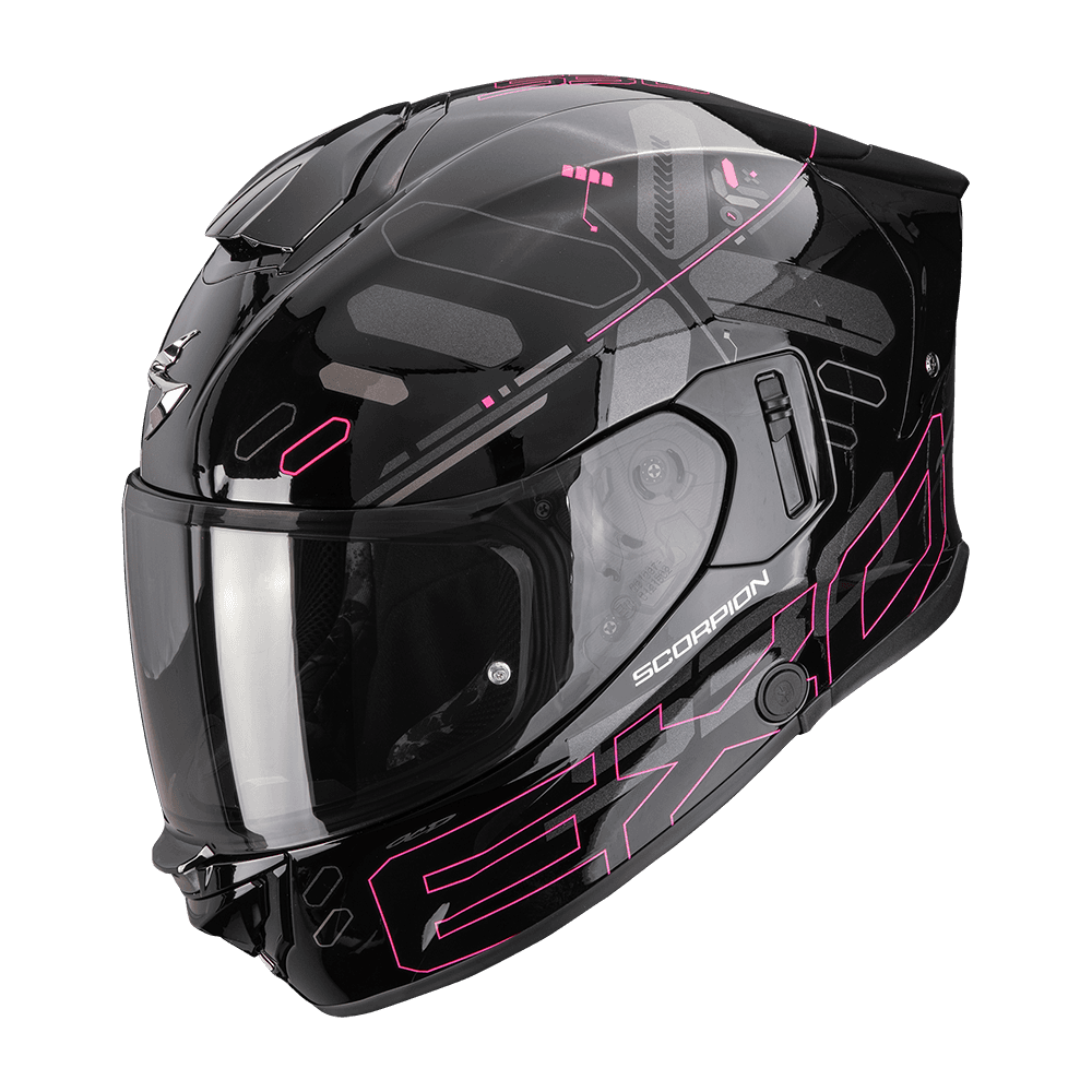 Casco Scorpion EXO-530 Air Fond Negro Rosa image_1