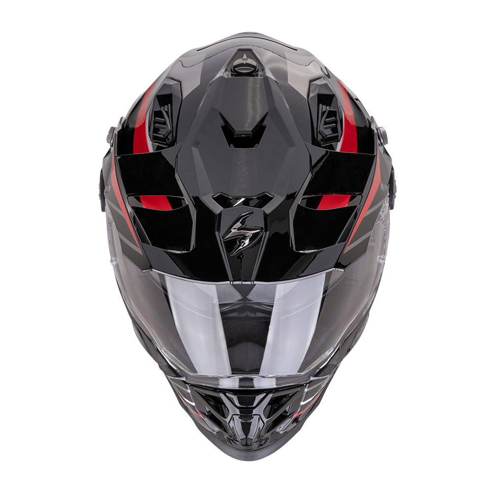 Casco Scorpion ADF-9000 AIR Feat Negro Plata Rojo Casco Scorpion ADF-9000 AIR Feat Negro Plata Rojo