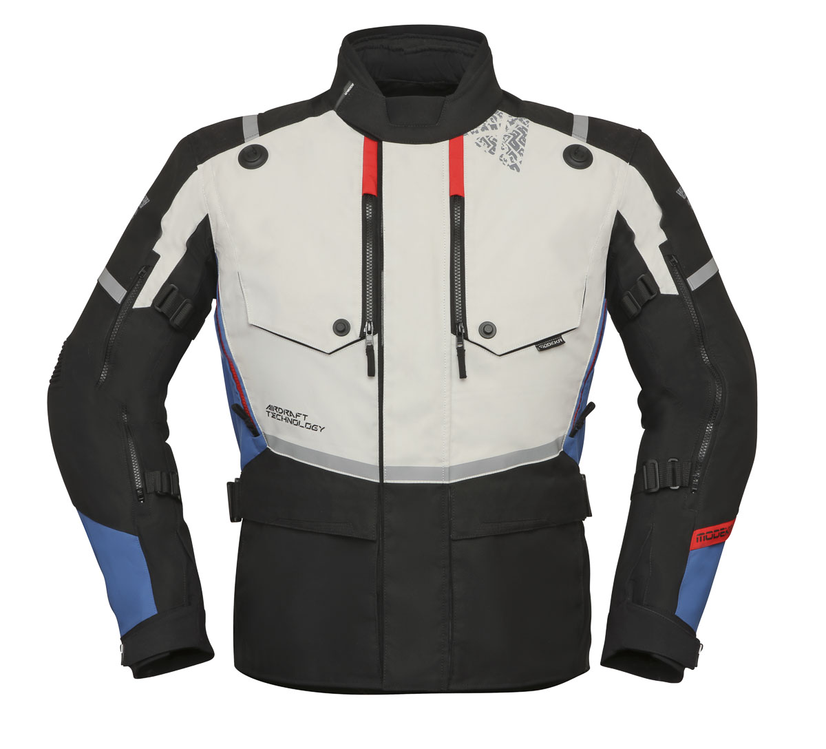 Chaqueta Modeka Trohn Gris Azul image_1